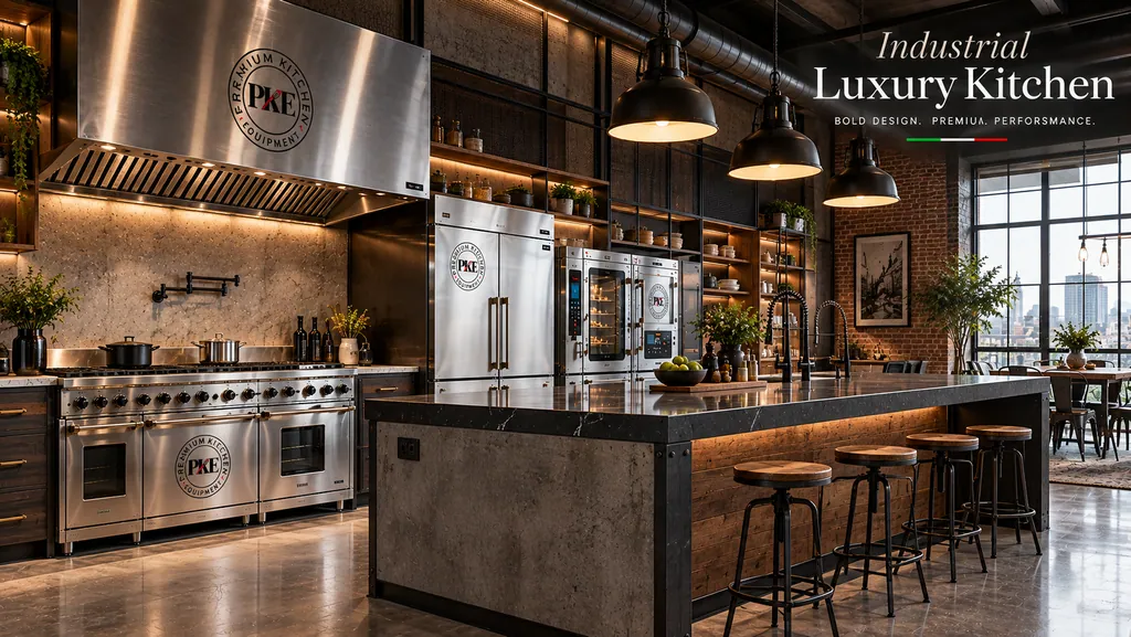 Industrial Luxury kitchen with PKE equipment